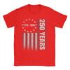Streetwear T Shirt Summer  Anniversary USA  Hipster TShirts  Cotton Tshirt for Unisex YK Fun Cheap Short Sleeve Clothes
