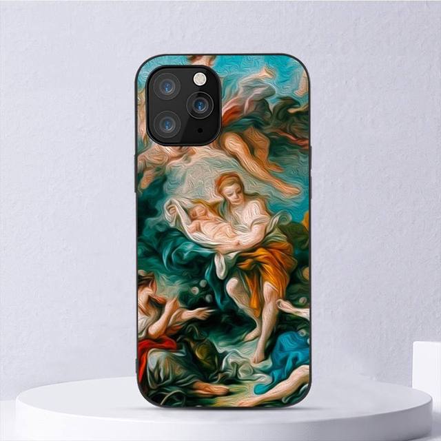 Renaissance Art Painting Phone Case For Iphone 11 12 Mini 13 14 Pro Xs Max X 8 7 6s Plus 5 Se Xr Shell