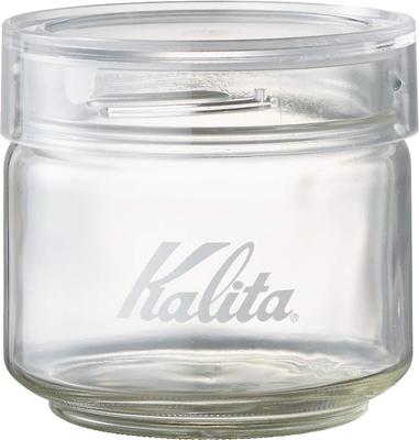 Kalita Kaffeedose, Kaffeebohnen-Aufbewahrungsbehälter aus Glas, 150 g, antibakterielle Verpackung, geringe Geruchsübertragung, hergestellt in Japan, Messbecher im Lieferumfang enthalten