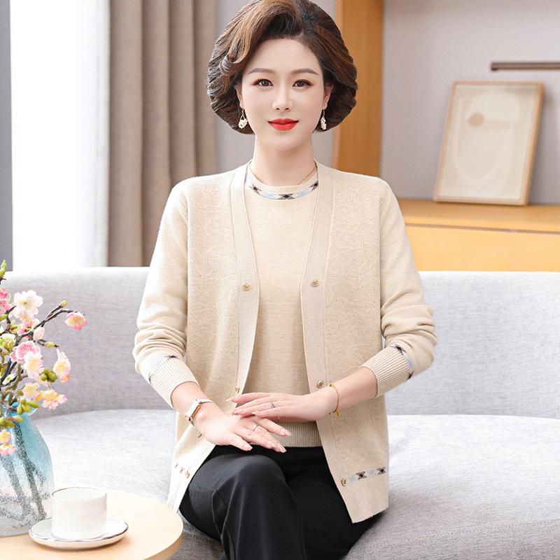 

Angola Red Mom Spring & Autumn Two-Piece Casual Set for November Celebration or Wedding Guest Wear 2XL (recommended 55-60 kg)
