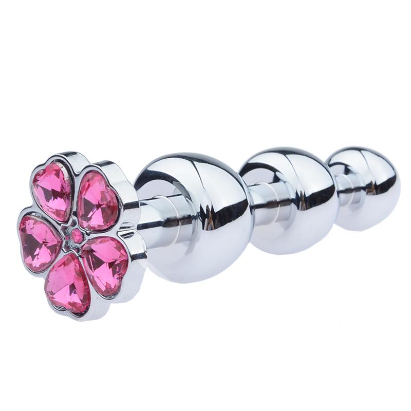 2019 New Metal Metal Rose Butt Plug Parthenocissus Grass Butt Plug Back Court