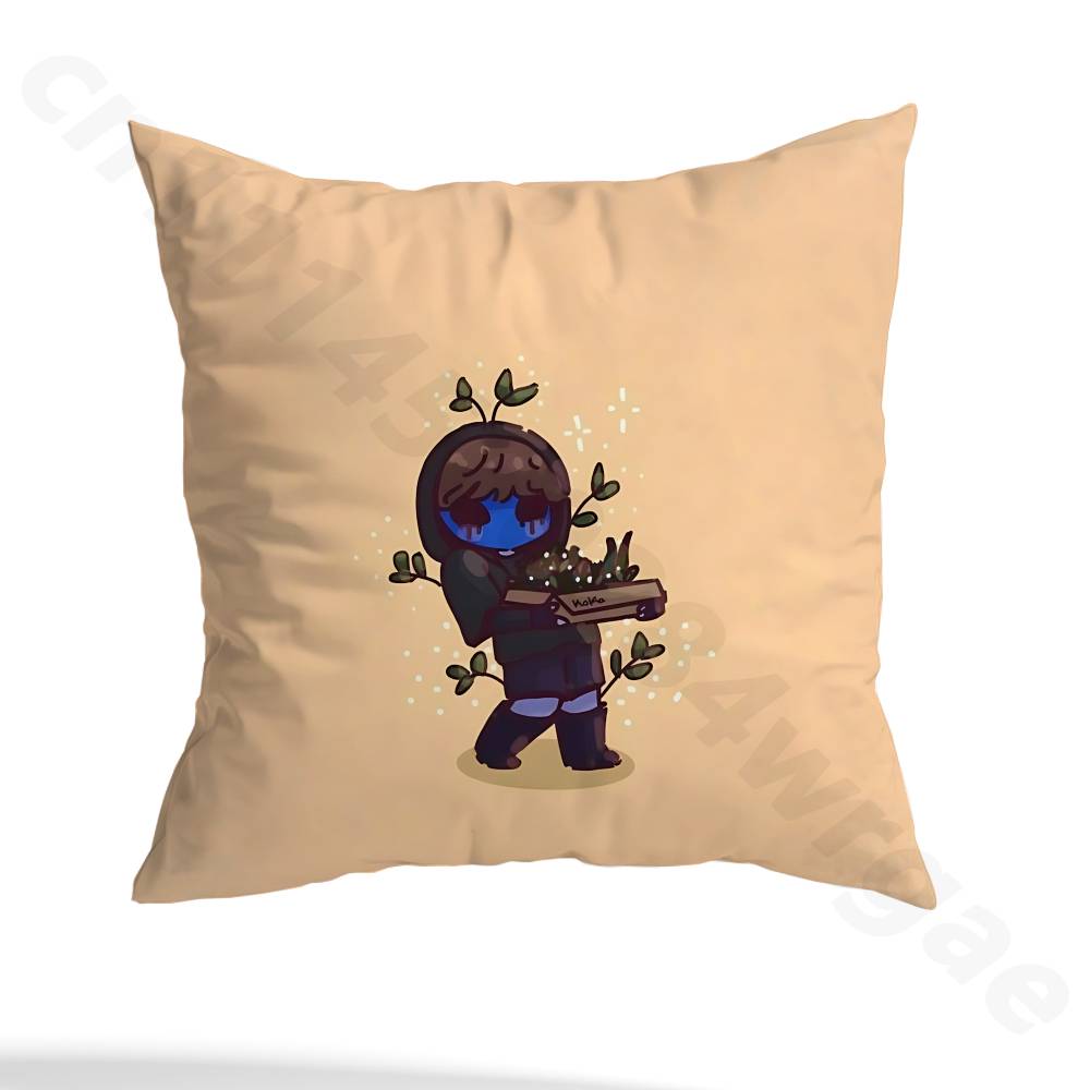 E-Eyeless Jack  Pillow Case Sofa Living Room Bedroom Headboard Backrest Cushion Square Cushion Nap Time