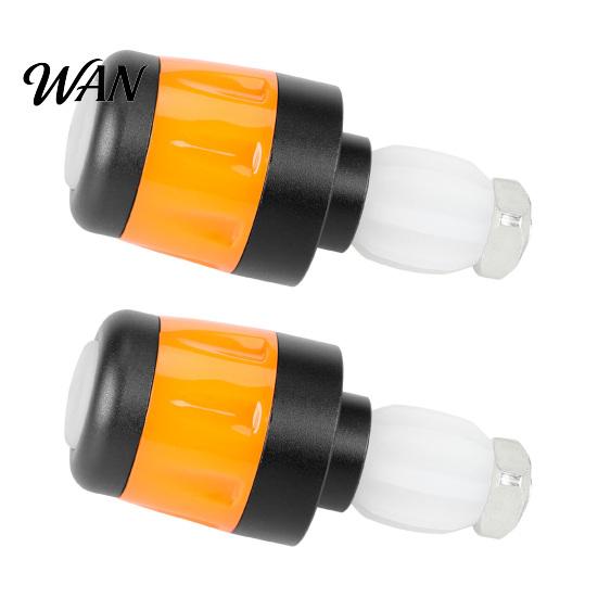 Night Riding Bike Light 2Pcs Bicycle Handlebar End Light, Rechargeable LED Flash Lamp, Long Battery Life Plugs Safety Indicator for Nigh Cycling