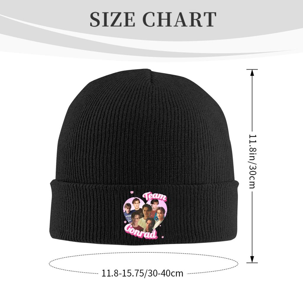 Team Conrad Cousins Graphic-bayingimg Beanie Hats  Bonnet Hats Men Women Vintage Kpop Knitted Hat Autumn Design Head Wrap Caps