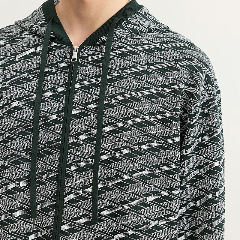 CROQUIS Men's Hooded Knit Cardigan