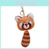 Plush Raccoon Keychain With Pulling Tail Design For Backpack Decor And Collectors