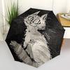 1 Stück Katzenbart Automatisches Öffnen/Schließen Regenschirm, Tragbarer Faltregenschirm, Kompakter Reise-Regenschirm für133