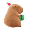 Kapibala Capybara Plush Toy Christmas Capibala Holding Gift Cute Exquisite Animal Stuffed Toy Christmas Tree House Xmas Decor