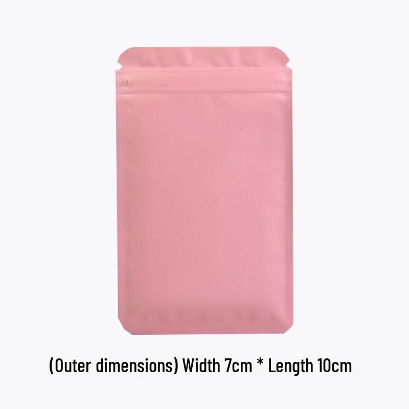 Double-Sided Frosted Aluminum Foil Self-Sealing Opaque Packaging Bag for Colored Ornaments
