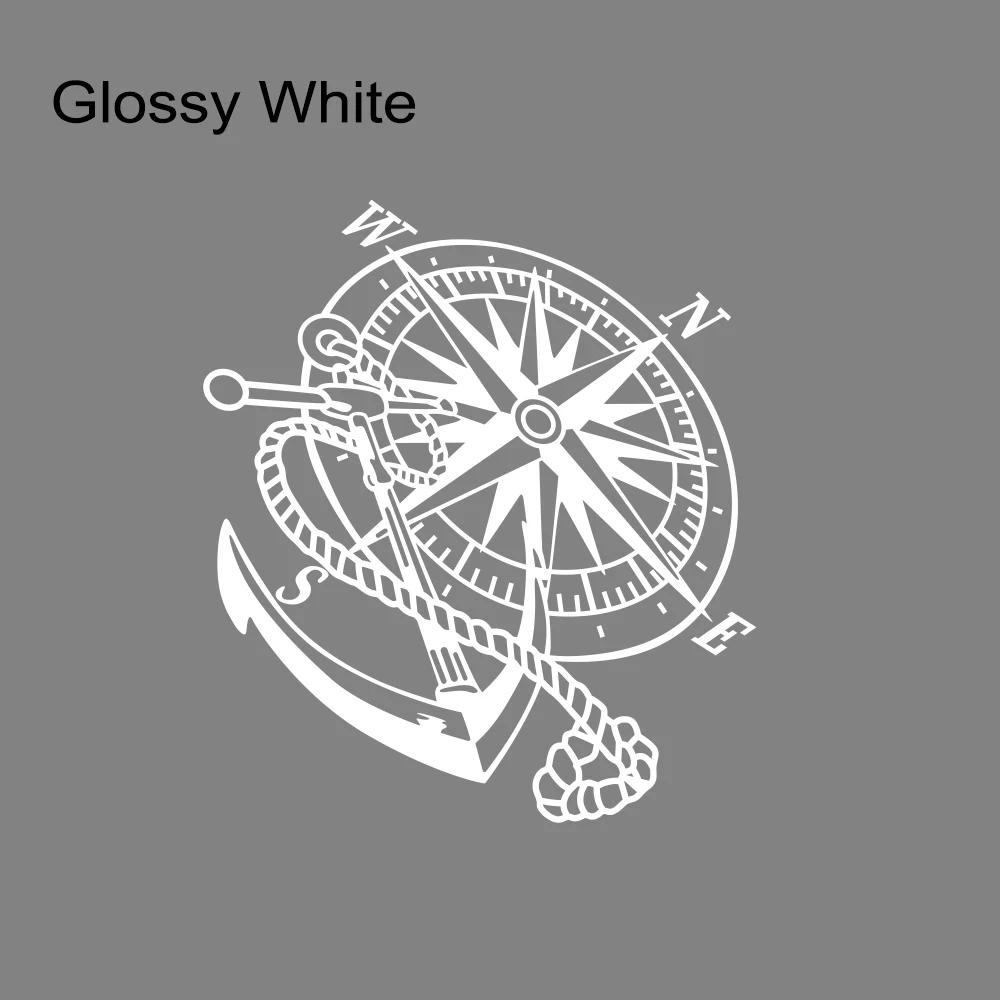 Car Sticker Creative Compass Anchor Waterproof Vinyl Decal For RV Car Truck Caravan Motorhome Exterior Styling Decor Accessories