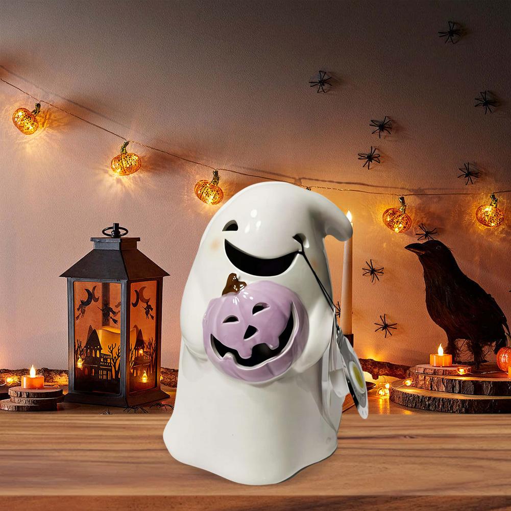 

Halloween Spooky Ghost Figurine Creative Cartoon Cat Decoration Decorative Ghost Desktop Ornaments for Home Indoor Decor