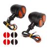 1 Pair Motorcycle LED Turn Signal Light Dual Color Indicator Blinker 12V   for Motorbike