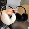 New Winter Luxury Women Warm Real Natural Mink Fur Earmuff Outdoor Fashion Mink Fur Earmuffs Girl Winter Ear Protection