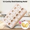 12-Hole Shell Design Cake Baking Pan Perfect for Holiday Dessert Making