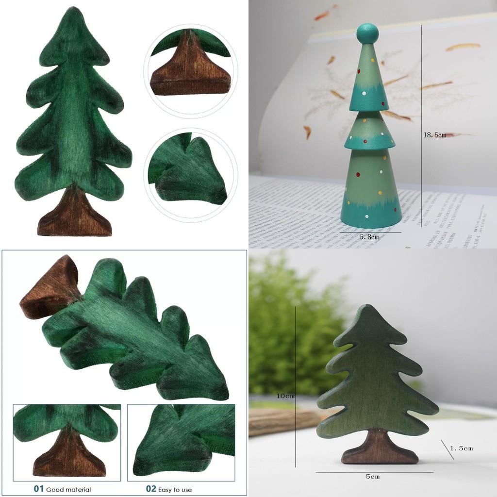 Beautiful Handcrafted Wooden Christmas Tree Decoration Gift For Festive Table Display