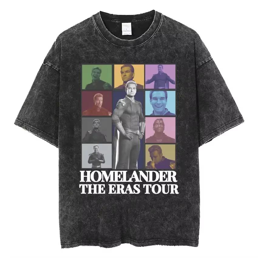 Times Travel Old-fashioned Graphic T-shirt Fashionable and Interesting Washed-out T-shirt Men s and Women s Gothic T-shirt S
