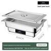Stainless Steel Self-Serve Buffet Warmer with Transparent Flip-Top for Restaurants & Hotels