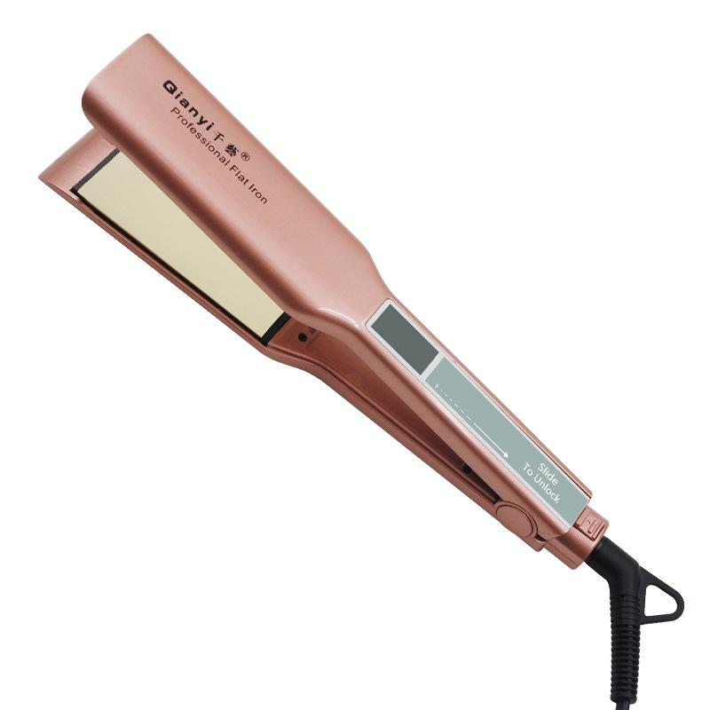 

Выпрямитель для волос Qianyi QY-1068M с ЖК-дисплеем и сенсорным управлением, с золотыми пластинами