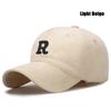 New Unisex Korean Version Big Head Circumference Three-Dimensional R Letter Cotton Thorn 3Dimensional Embroidered Baseball Cap