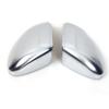 1Pair Matte Chrome Rearview Side Mirror Cover House Cap Shell Lid For Volkswagen VW Passat B8 Variant 2015 2016 2017 2018