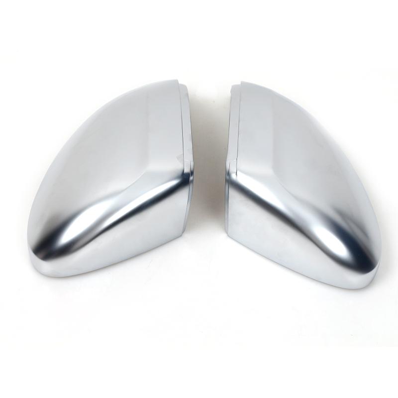 1Pair Matte Chrome Rearview Side Mirror Cover House Cap Shell Lid For Volkswagen VW Passat B8 Variant 2015 2016 2017 2018