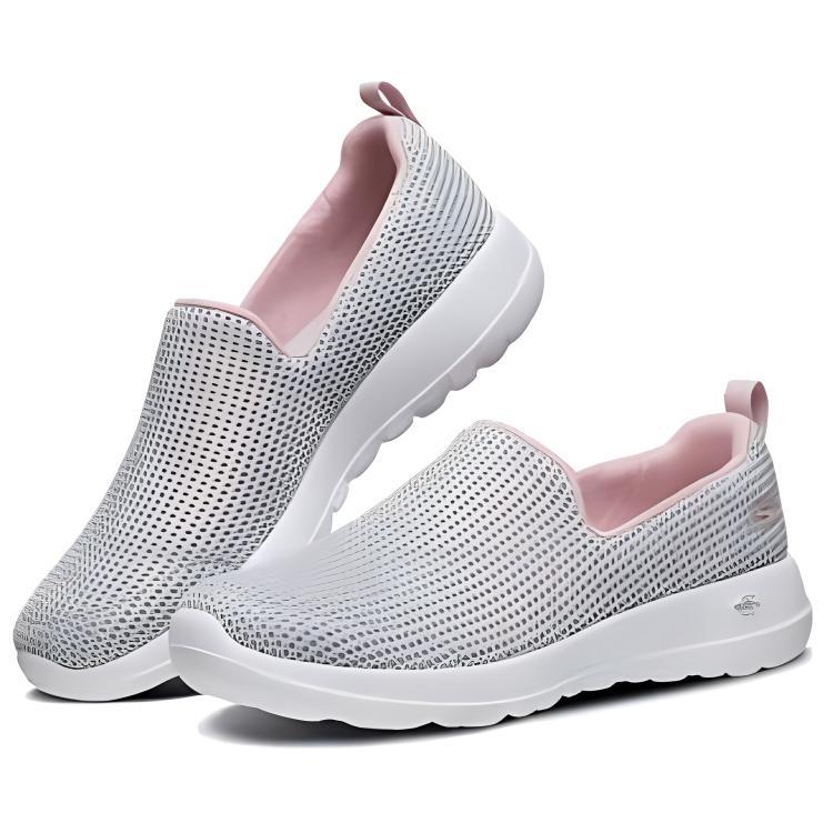 Skechers GO WALK Joy Low top Walking Shoes Women's Gray (Unisex) Walking Shoes 15637 LGPK