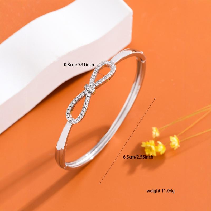 Słodka złota bransoletka z kokardą do noszenia na co dzień, bransoletka z kokardą na młode luksusowe akcesoria