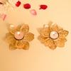 Lotus Floral Decorative Metal Diyas, For Diwali Décor Tea Light Candle Holder