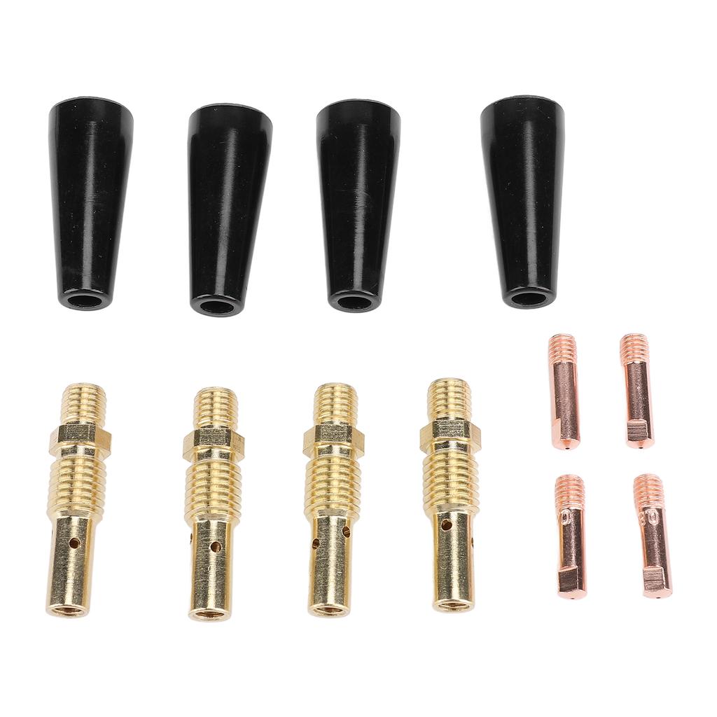 48 Pcs Flux Core Gasless Nozzle Tips Kit 0.030 Inch MIG Welding Tips Gas Diffuser for Magnum 100L