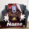 Customiz Name Personality Pennywise the Dancing Clown Blanket Soft &Warm Sofa Office Bed Travel Lunch Break Blanket, Gift Suitable All Seasons
