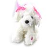 Les Trésors De Lily [I8756] - White Pink 'Puppy' Sound Plush - 15 Cm