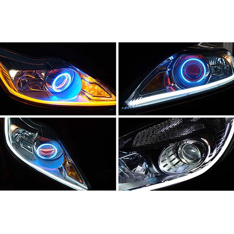 1Pc Multi Color Angel Eye Circle Ring Led Headlight Fog Lamp Double Light Lens