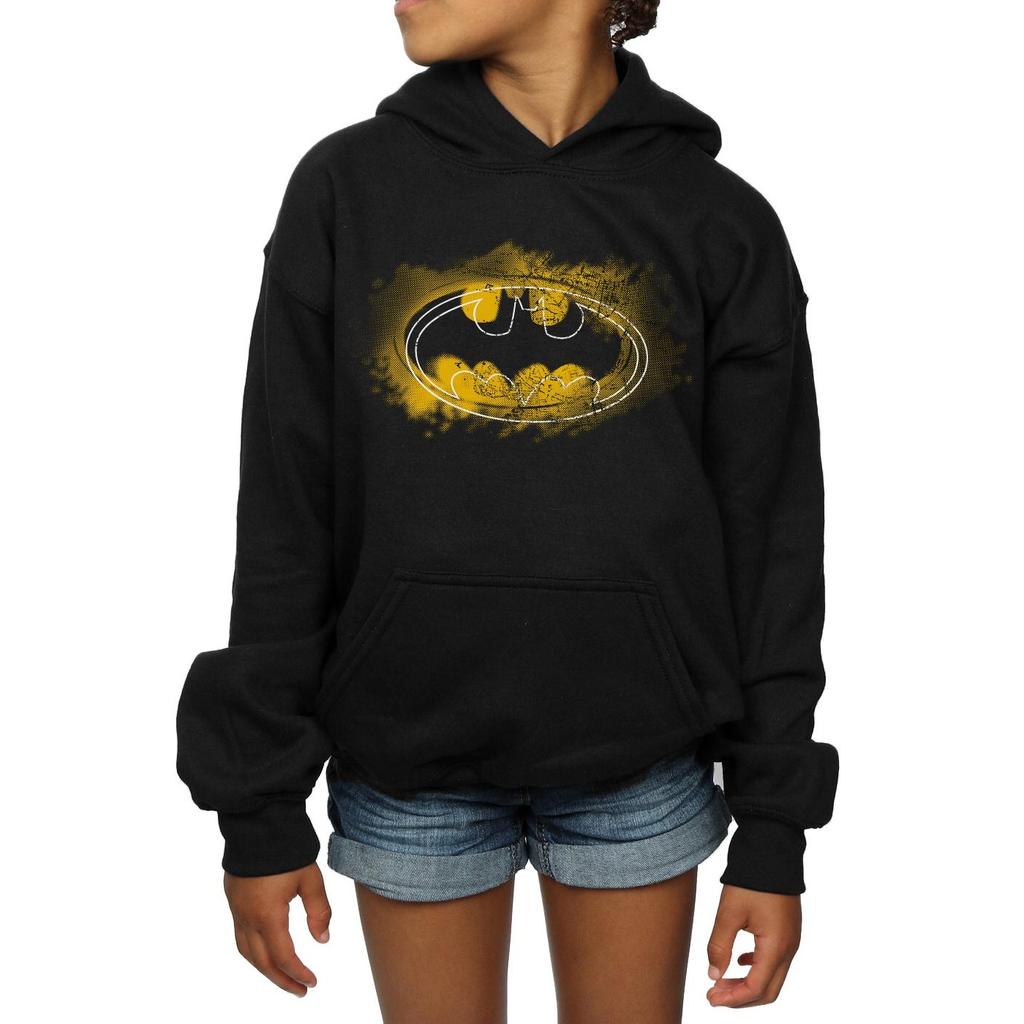 DC Comics Girls Batman Spray Logo Hoodie