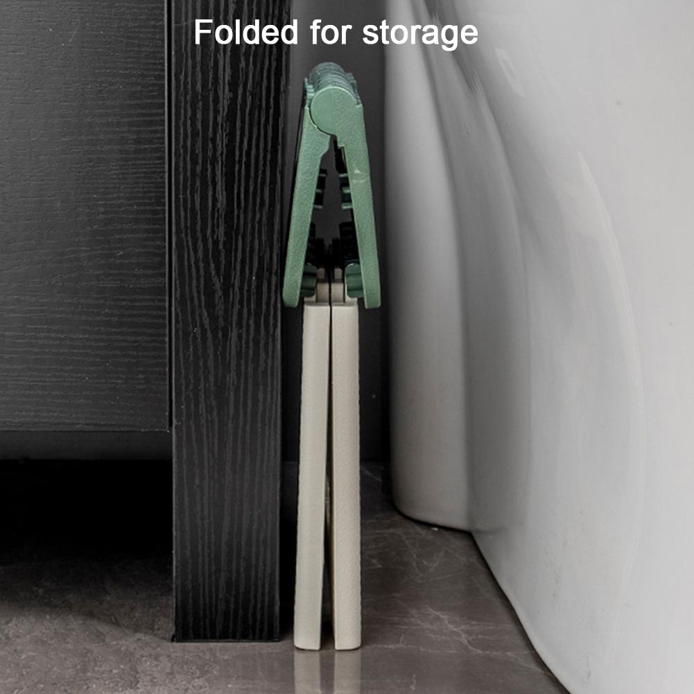 Folding Step Stool with Handle Thickened Footstool Non-Slip Foldable Stool Supports Up To 441LBS for Kitchen Bathroom Bedroom