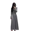 2023 Elegant High-Waisted Long-Sleeved Autumn Dress for Women, Slimming Design