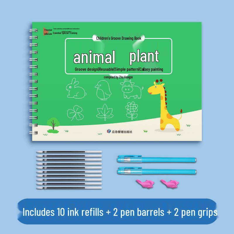 Children s Sketchbook: Beginner Pen Control & Coloring for Kindergarten