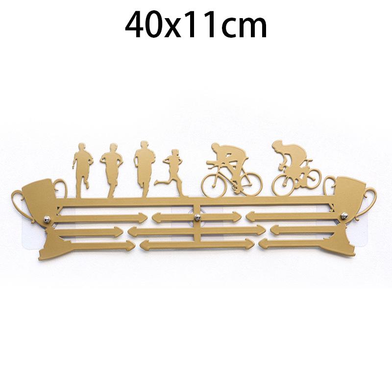 Gold/Black Medal Hanger Display Holder Rack for Marathon Running Medal Display Holder for Wall Medal Display Hanger Award Hange