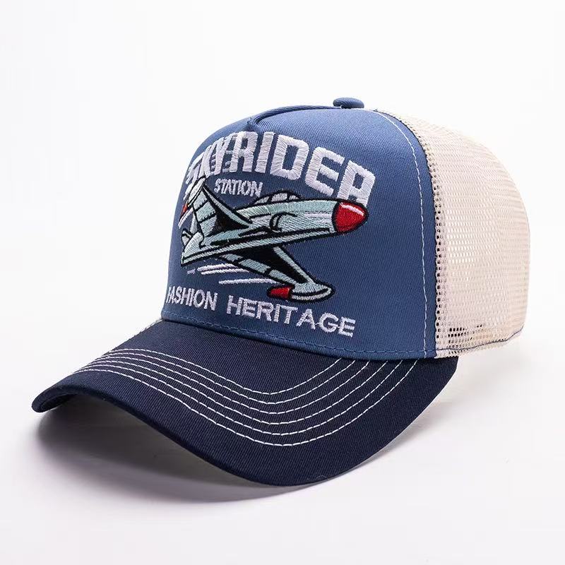 

2025 Creative New Webhat SKYRIDER Airplane Street Dance Skateboarding Hip Hop Hat Truck Hat Outdoor Sports Sunshade Baseball Hat