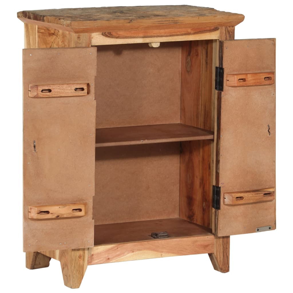 Sideboard 55 x 33 x 75 cm Solid Acacia Wood and Reclaimed Wood