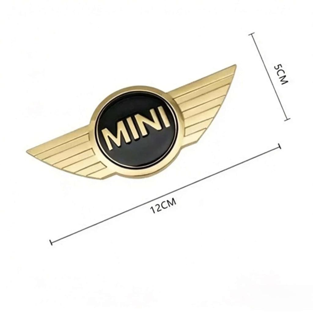 12cm*5cm Rear Front Hood Emblem Badge Decoration for Mini Cooper R55 R56 R50 R60 R61 Replacement Logo Auto Styling Accessories Dymfu11