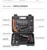 15-Piece Rechargeable Folding Electric Screwdriver Set with Phillips and Slotted Bits