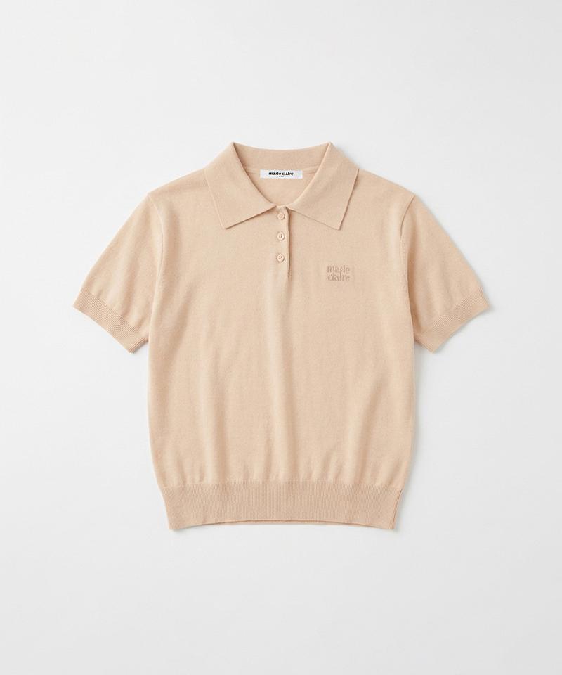 MARIE CLAIRE Basic Logo Button Collar Knit (Magbkn09Mbe)