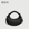 Retro Woven Messenger Bag Niche Design Portable Commuter Dumpling Bag