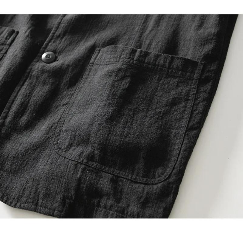 Spring and Summer New Men's Blazer Korean Style Suits&blazers Slim Fit Linens Cotton Casual Jackets Breathable Commuter Men Clothing