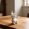 Hand Painted Blank Ornament 3D Printed Qilin Statue, Traditional Chinese Mythical Beast Figurine, Auspicious High Precision Dragon Scale Carving