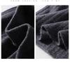 Women's High-Waist Knitted Bodycon Midi Skirt with Slit - Autumn/Winter 2024