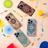 Persian Carpet Floral Pattern Transparent Soft Cover Phone Case For iPhone 17,16,15,14,13,12,11 Pro,Max,Plus,X,XS,XR,SE4,E Mini