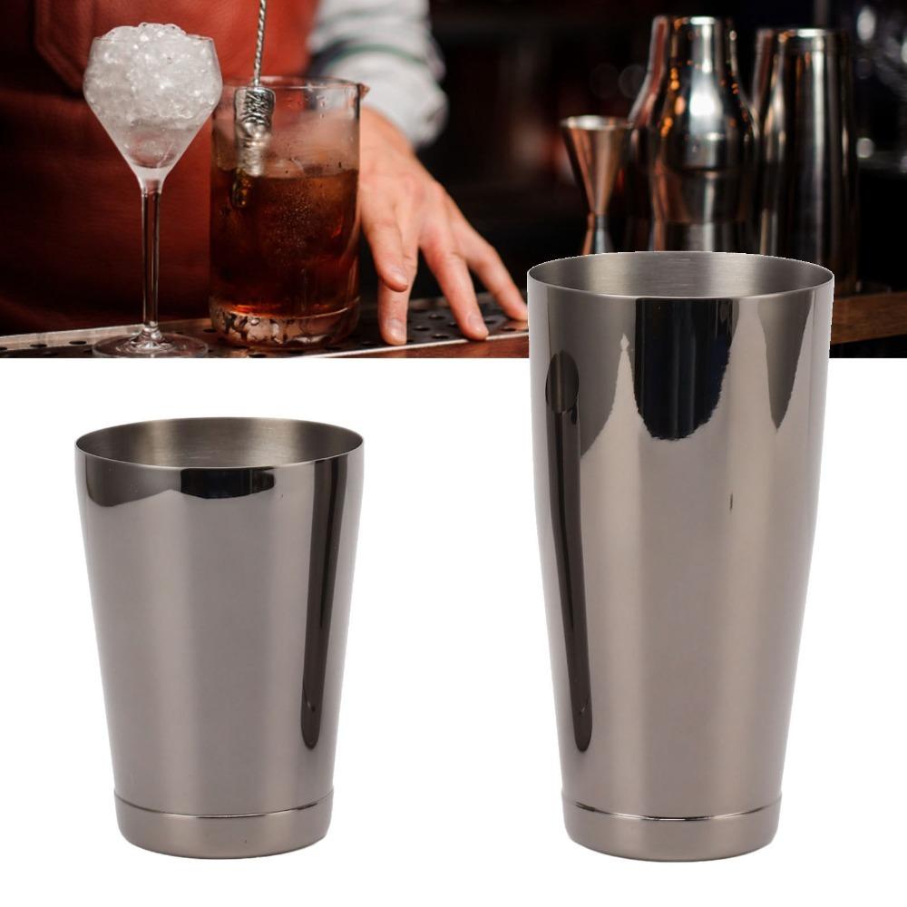 304 Stainless Steel Cocktail Shaker 2 Section Drink Shaker Mixer Bar Wine Cup Shaker Homebars