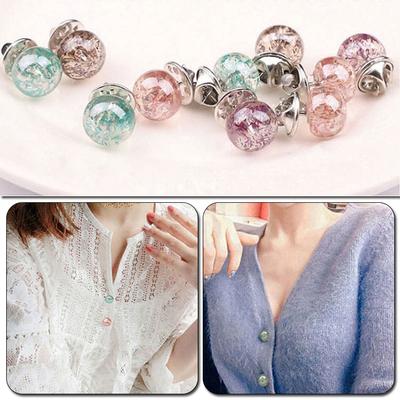 10Pcs Brooch Pin Sweater Coat Cardigan Brooches for Women Girl Anti-glare Clothing Accessories Jewelry Gift
