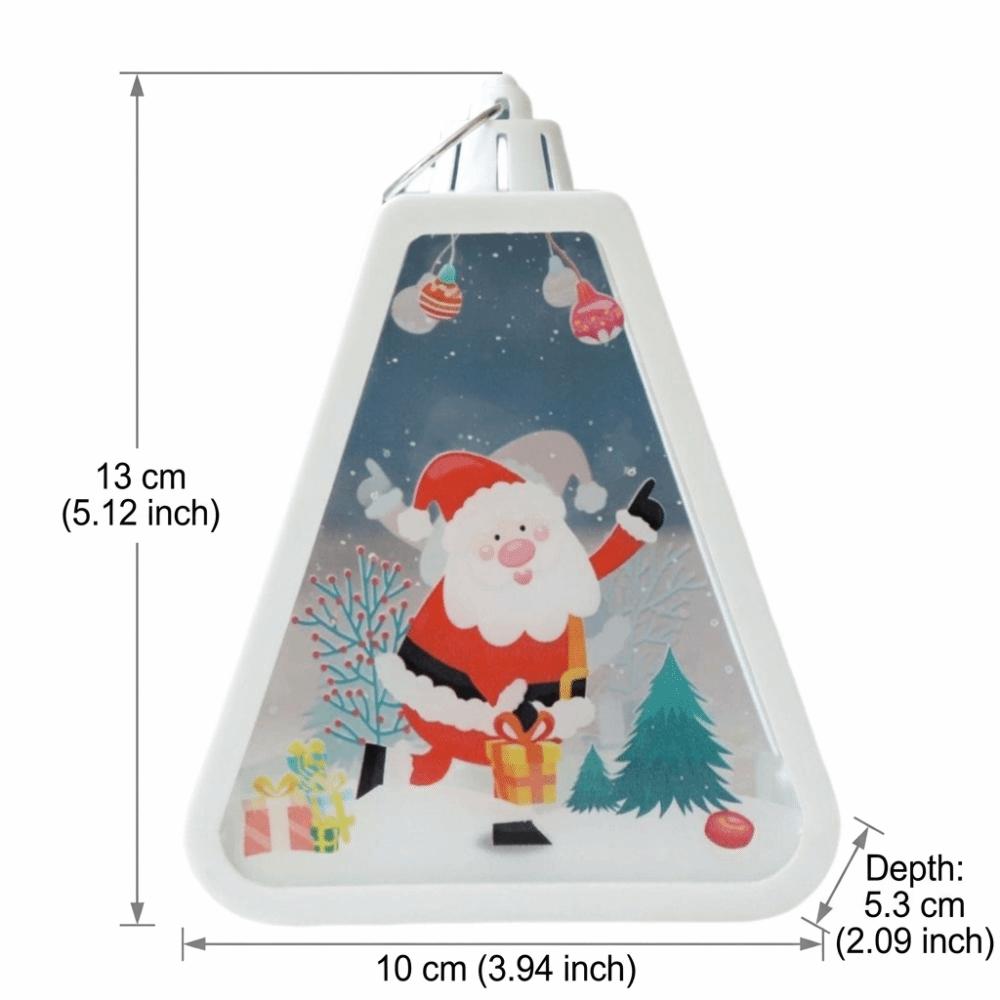 Soft Glowing Christmas Lantern Decor Vintage Style LED Glowing Decoration Window Sill Decor